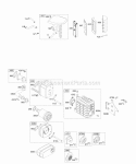 Page A Diagram and Parts List for 196402-0165-01  Briggs and Stratton Engine